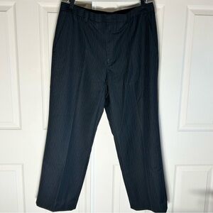 Concept Men’s Black Pinstripes Straight Legs Dress Pants Size 36